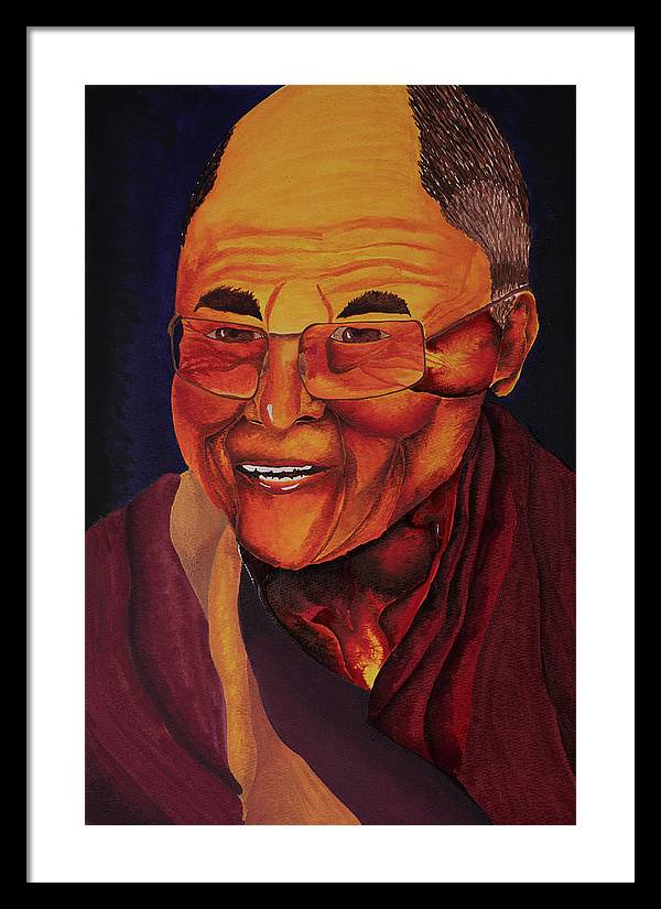 Dalai Lama - Framed Print