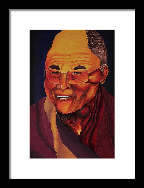 Dalai Lama - Framed Print