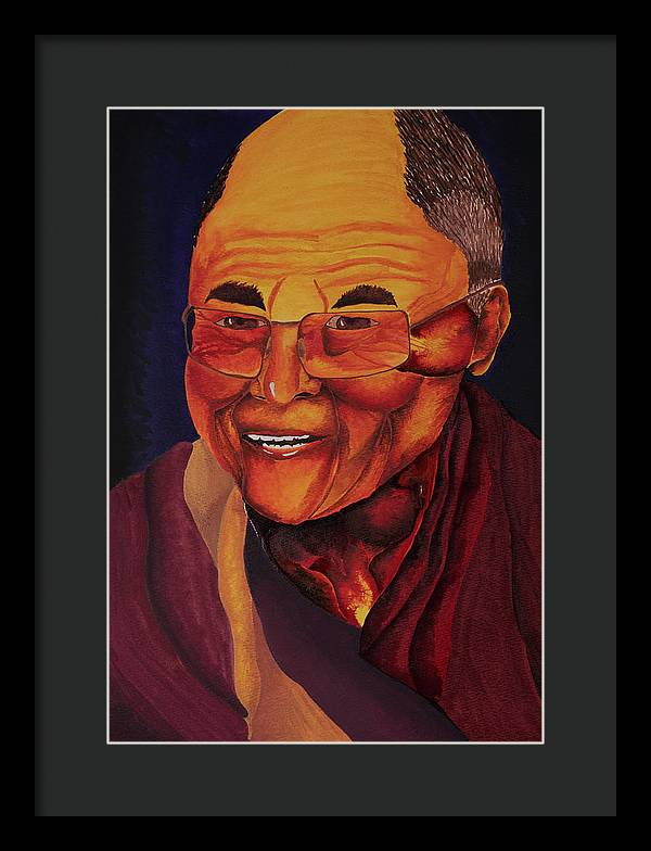 Dalai Lama - Framed Print