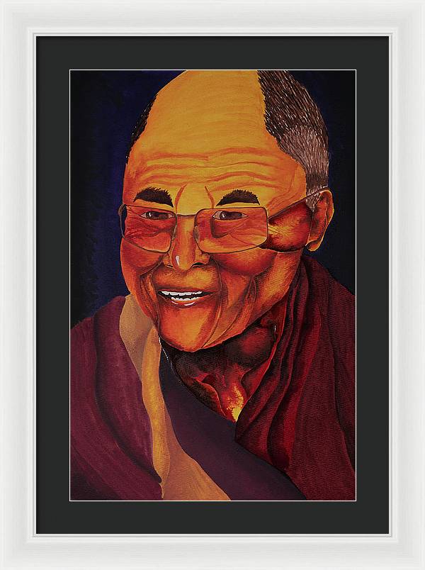 Dalai Lama - Framed Print