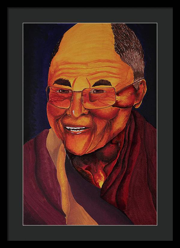 Dalai Lama - Framed Print