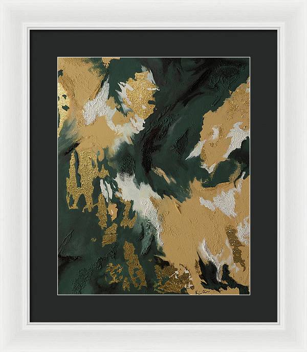 GoldIn Camo - Framed Print