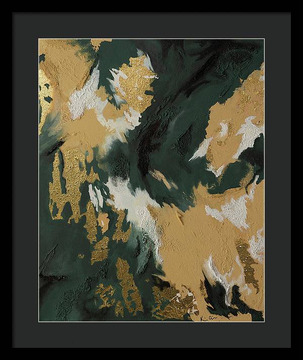 GoldIn Camo - Framed Print