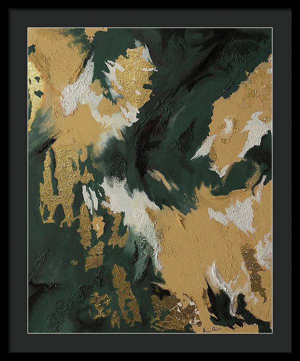 GoldIn Camo - Framed Print