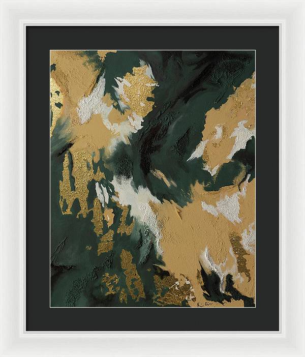 GoldIn Camo - Framed Print