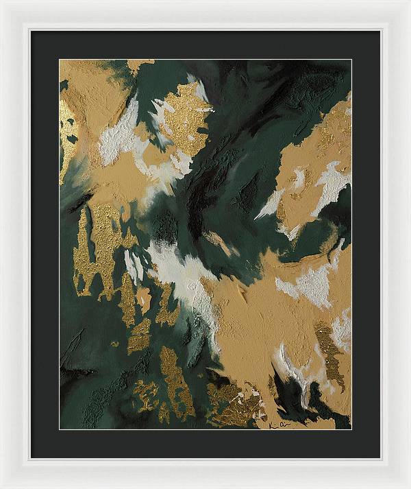 GoldIn Camo - Framed Print