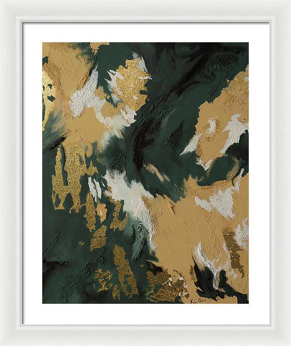 GoldIn Camo - Framed Print