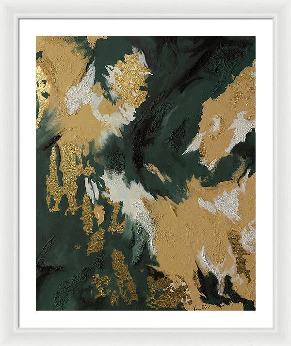 GoldIn Camo - Framed Print