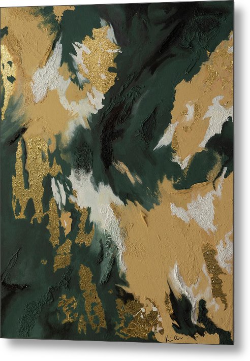 GoldIn Camo - Metal Print