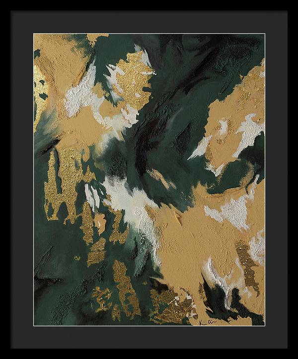 GoldIn Camo - Framed Print