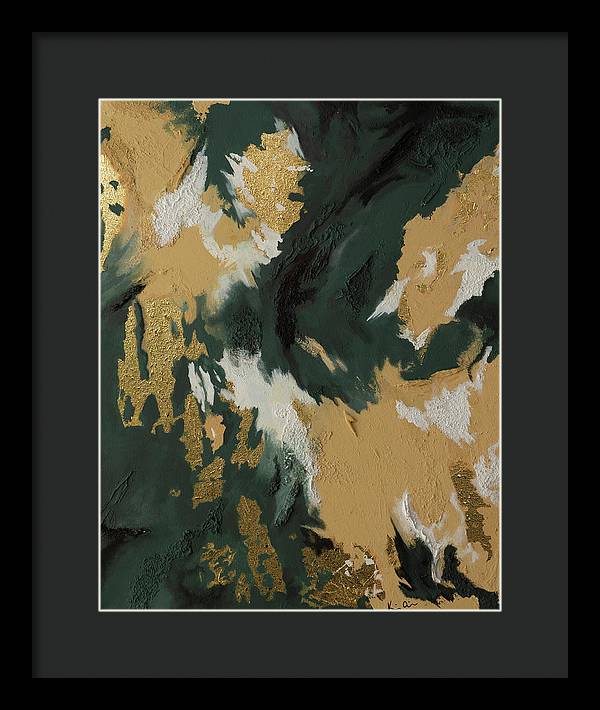 GoldIn Camo - Framed Print