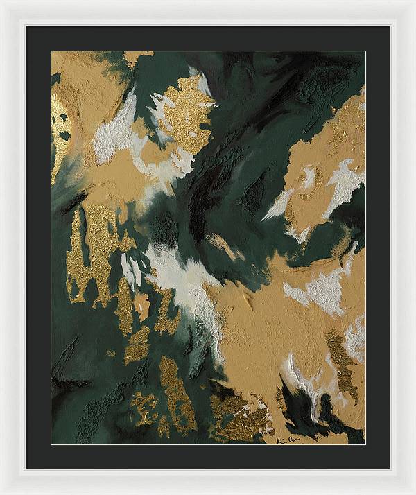 GoldIn Camo - Framed Print