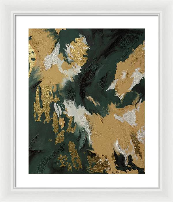 GoldIn Camo - Framed Print