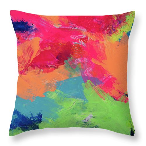 Iridescent Intrigue - Throw Pillow