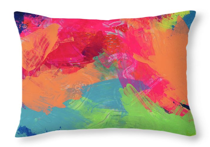 Iridescent Intrigue - Throw Pillow