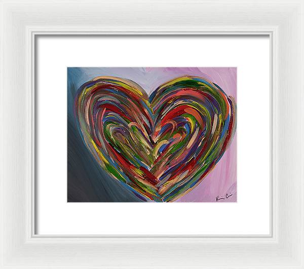 LG Hues of the Heart - Framed Print