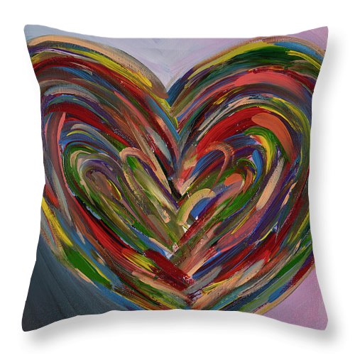 LG Hues of the Heart - Throw Pillow