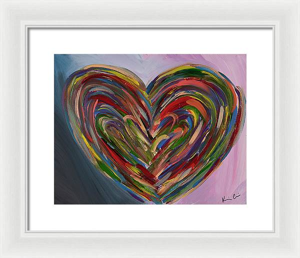 LG Hues of the Heart - Framed Print