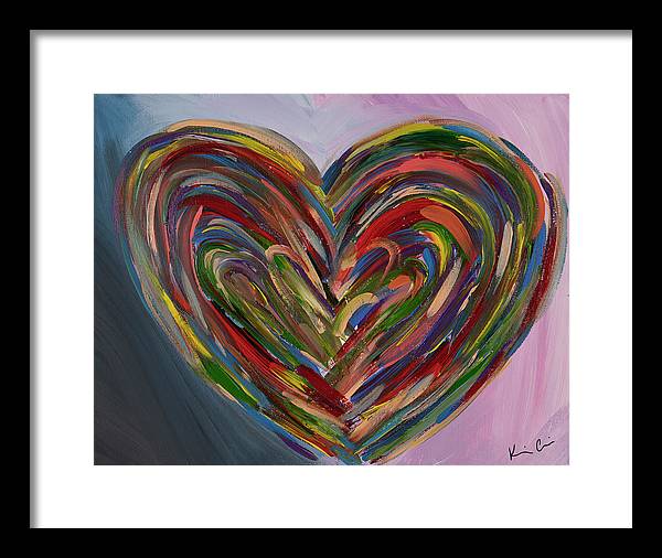 LG Hues of the Heart - Framed Print