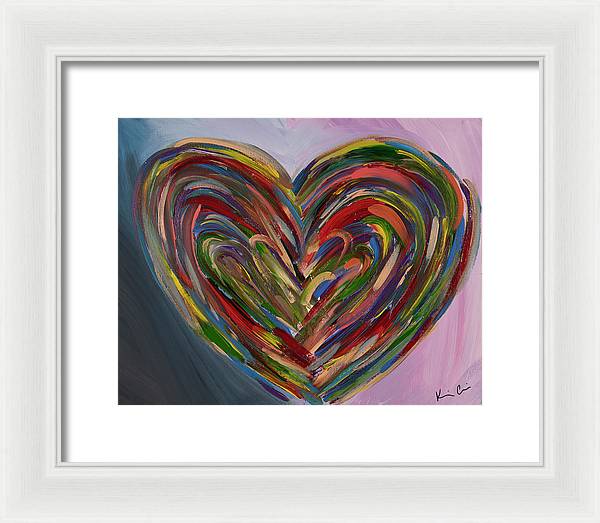 LG Hues of the Heart - Framed Print