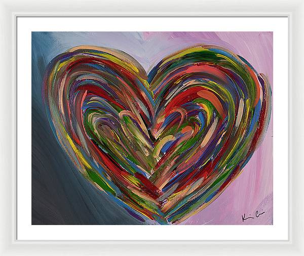 LG Hues of the Heart - Framed Print