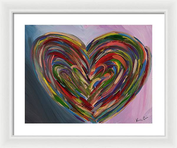 LG Hues of the Heart - Framed Print