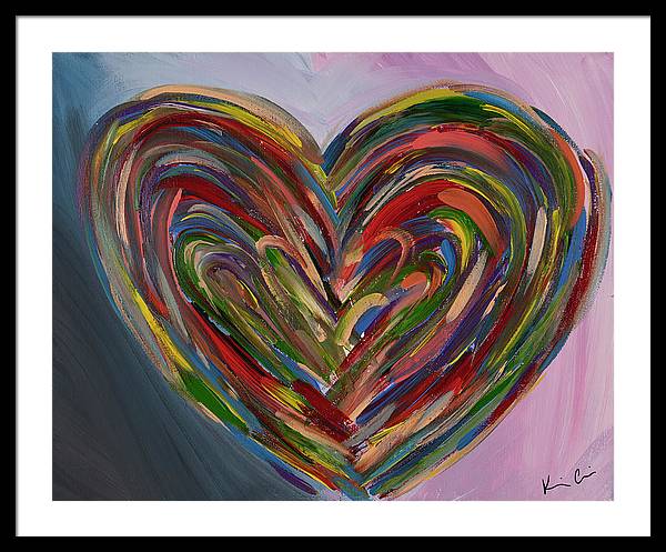 LG Hues of the Heart - Framed Print