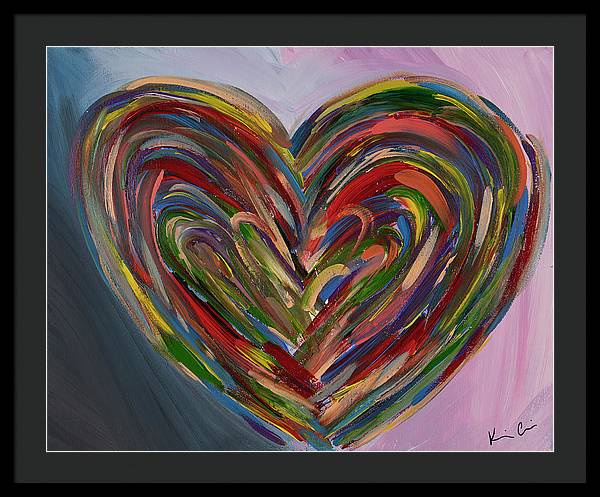 LG Hues of the Heart - Framed Print