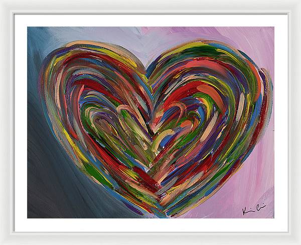 LG Hues of the Heart - Framed Print