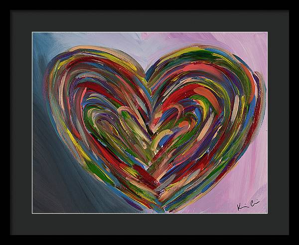 LG Hues of the Heart - Framed Print