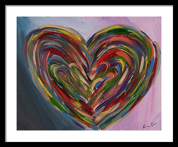 LG Hues of the Heart - Framed Print