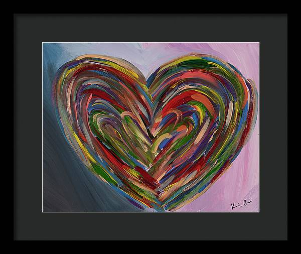 LG Hues of the Heart - Framed Print