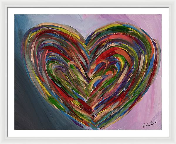 LG Hues of the Heart - Framed Print