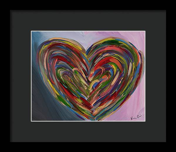 LG Hues of the Heart - Framed Print