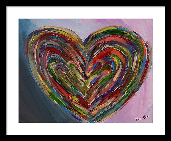 LG Hues of the Heart - Framed Print