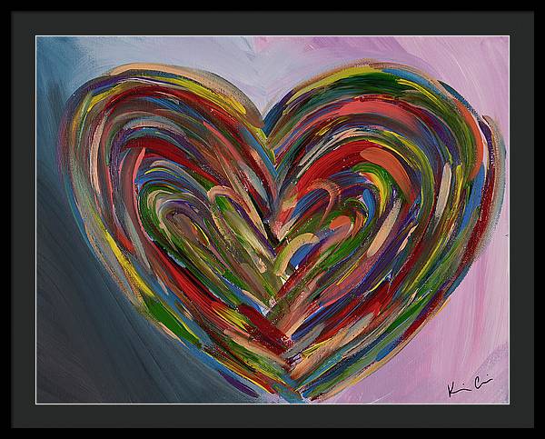 LG Hues of the Heart - Framed Print