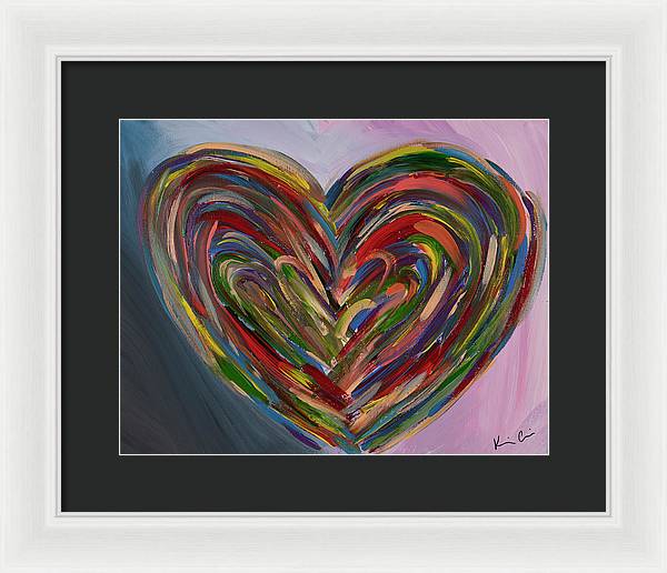 LG Hues of the Heart - Framed Print