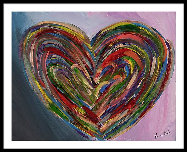 LG Hues of the Heart - Framed Print