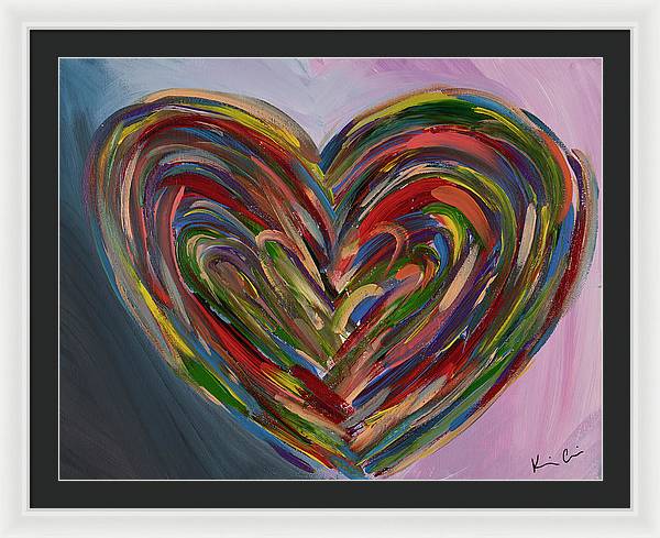 LG Hues of the Heart - Framed Print