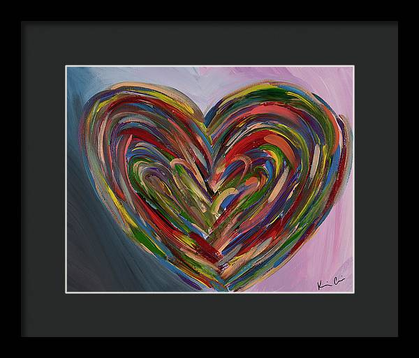 LG Hues of the Heart - Framed Print