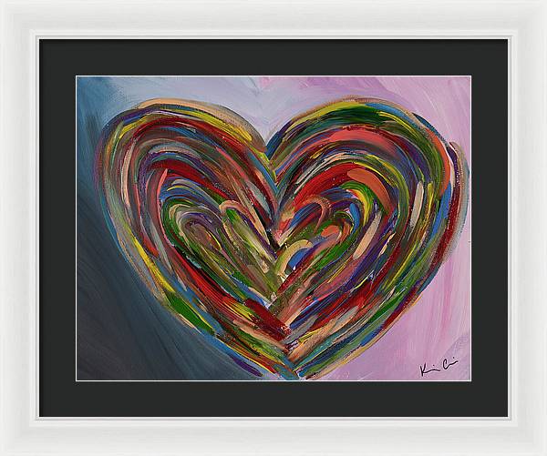 LG Hues of the Heart - Framed Print