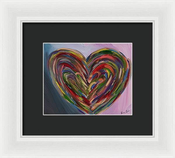 LG Hues of the Heart - Framed Print