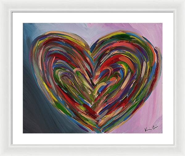 LG Hues of the Heart - Framed Print