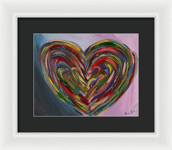 LG Hues of the Heart - Framed Print