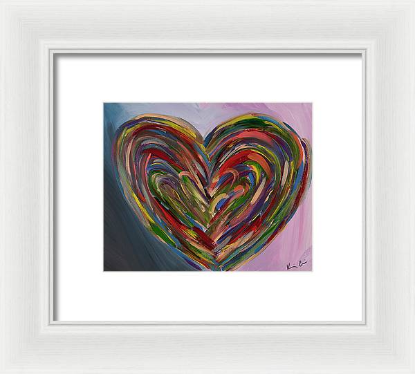 LG Hues of the Heart - Framed Print