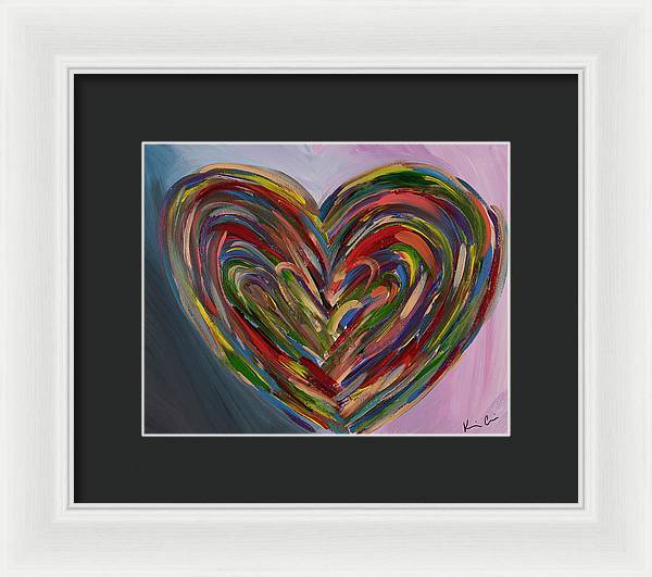 LG Hues of the Heart - Framed Print