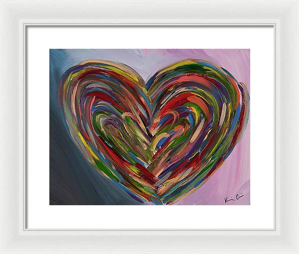 LG Hues of the Heart - Framed Print