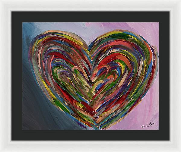 LG Hues of the Heart - Framed Print