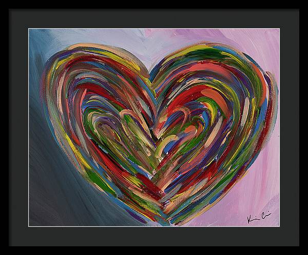 LG Hues of the Heart - Framed Print