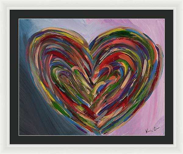 LG Hues of the Heart - Framed Print